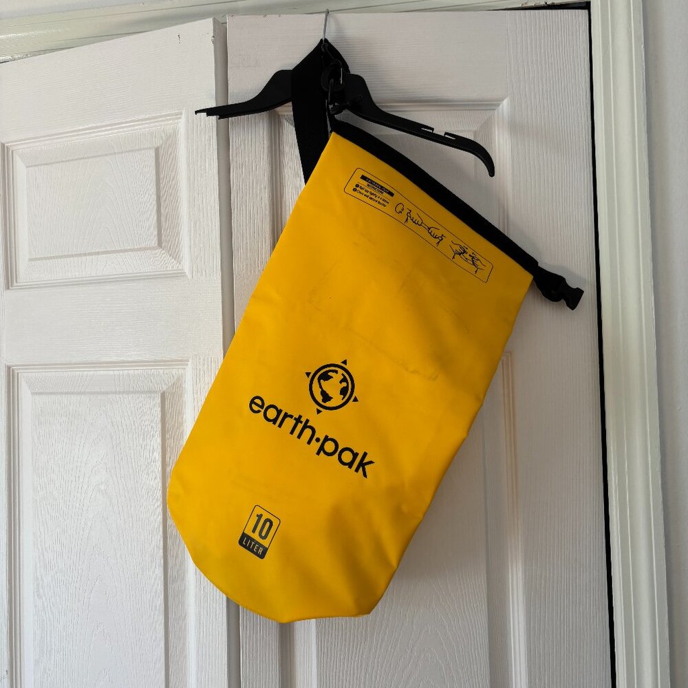 Earth Pak Yellow 10L Waterproof Dry Bag (Roll Top) + Phone Case